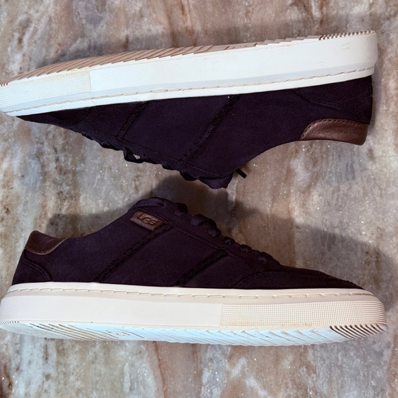 Women’s UGG Alameda lace up suede leather navy sneakers- Size 7 - Picture 8 of 10